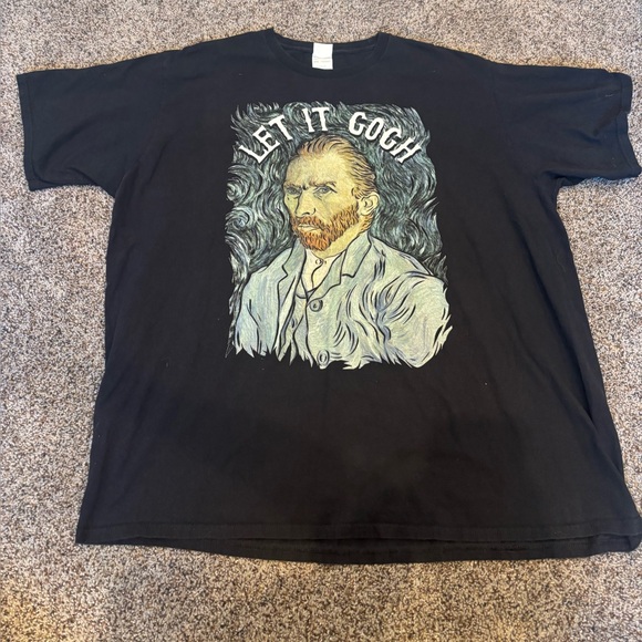 Other - Black Graphic T-Shirt with Van Gogh Design